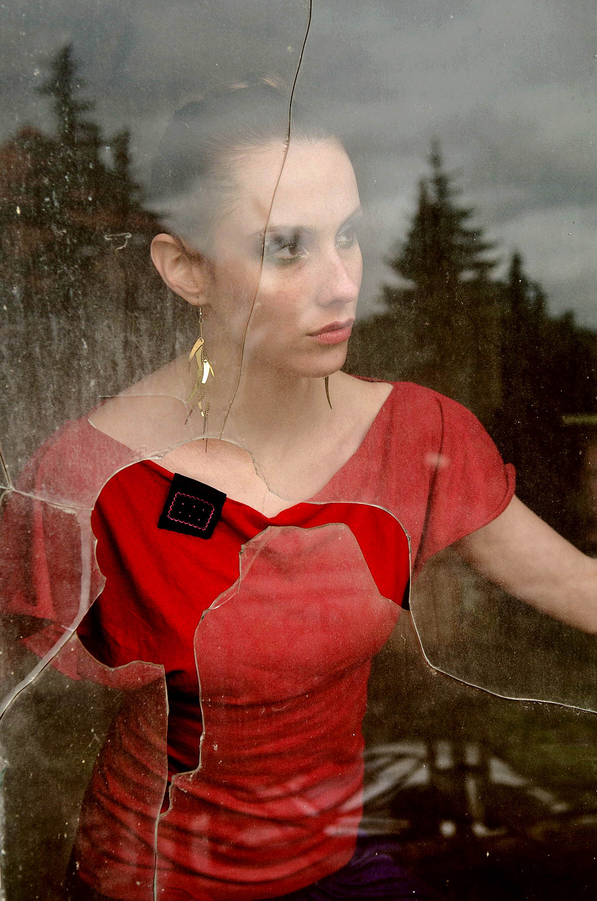 Profesionálny fotografický portrét. Umelecký portrét. Módna fotografia.